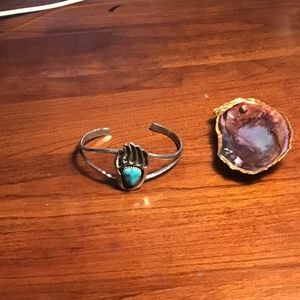 Vintage Native American “Apachito” Sterling Silver Cuff Bracelet